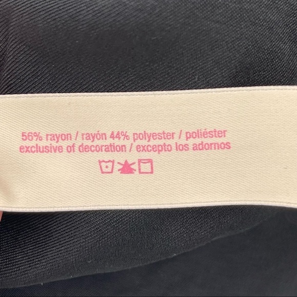 NWT Black with White Tassel Fringe V Neck Beach Swim Kaftan Cover Up - Picture 7 of 9